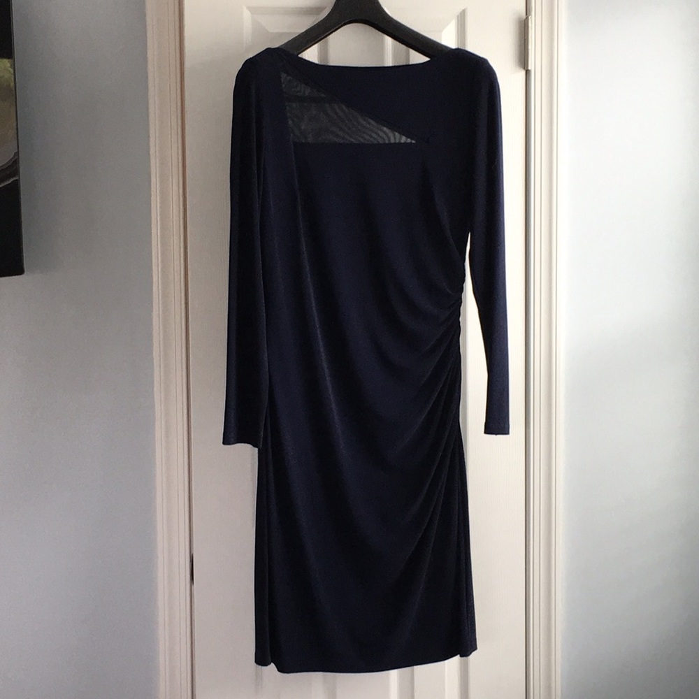 Ralph Lauren long sleeve navy blue dress